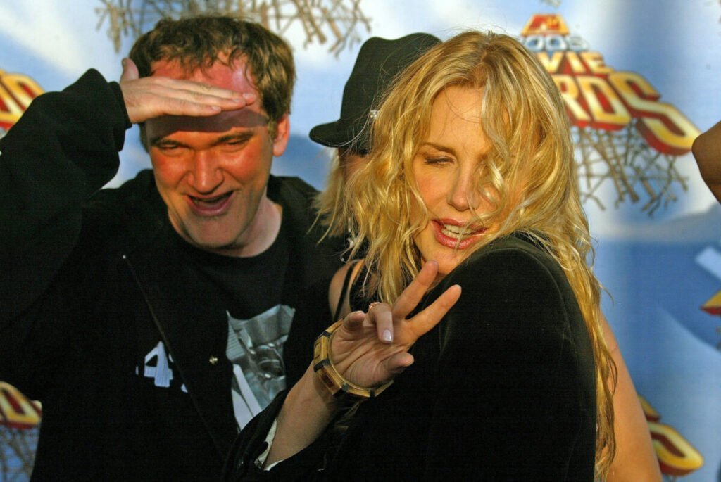 Daryl Hannah and Quentin Tarantino at the 2005 MTV Movie Awards