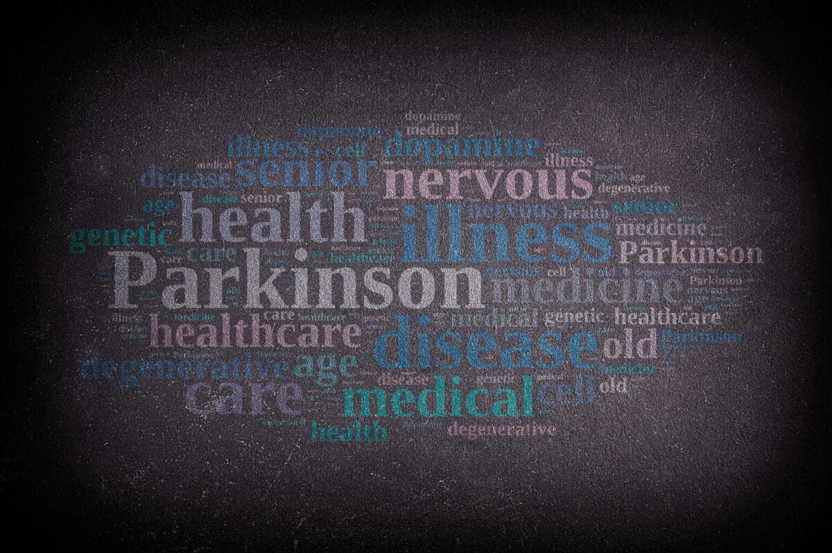 parkinsons disease wordcloud