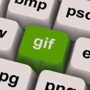 Gif Key Shows Image Format For Internet Pictures