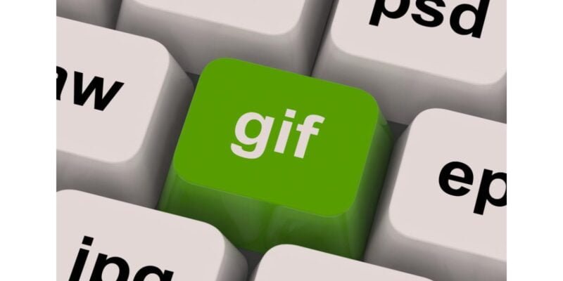 Gif Key Shows Image Format For Internet Pictures
