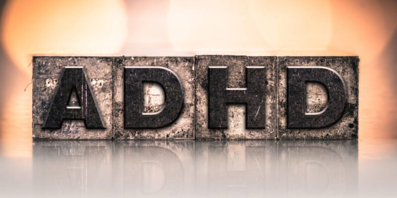 ADHD Concept Vintage Letterpress Type